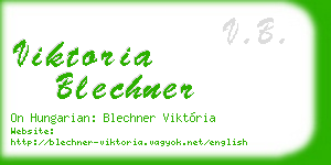 viktoria blechner business card